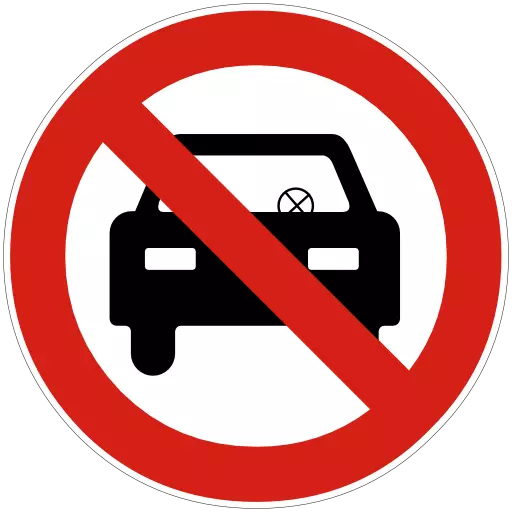 no circular automóviles