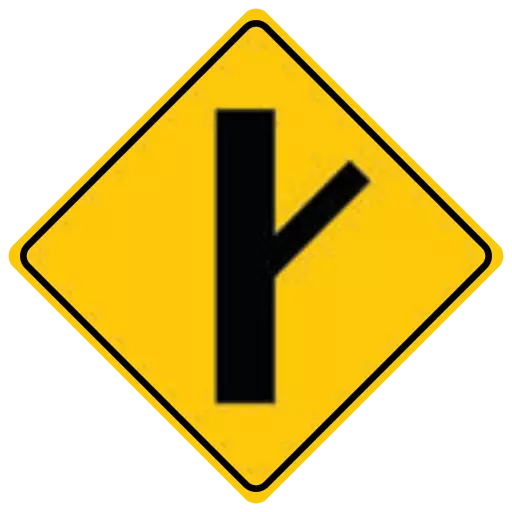 intersección lateral oblicua