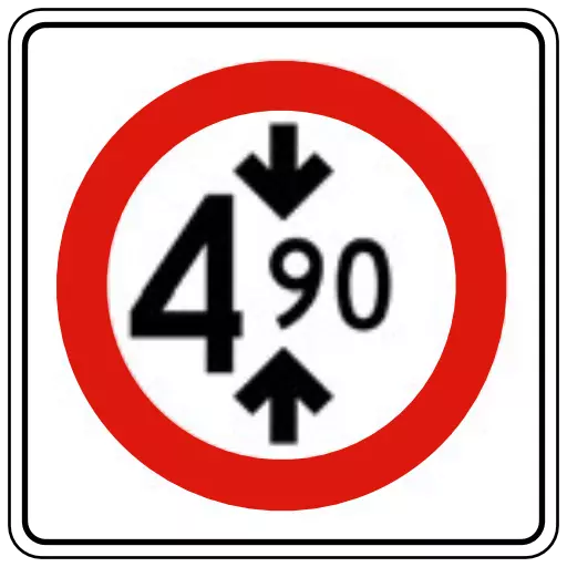 altura libre restringida